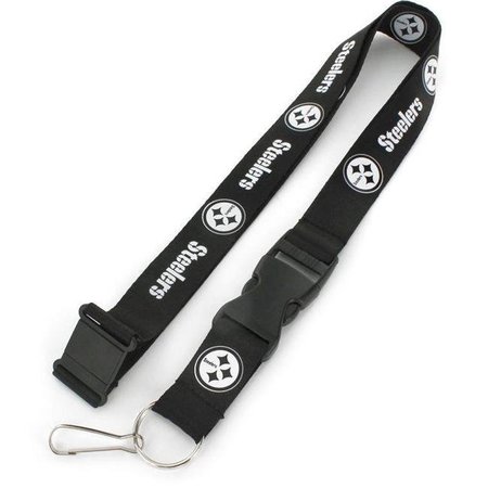 CASEYS Pittsburgh Steelers Lanyard Black and White 6326463621